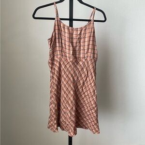 The Commons Orange Plaid Dress Size XL